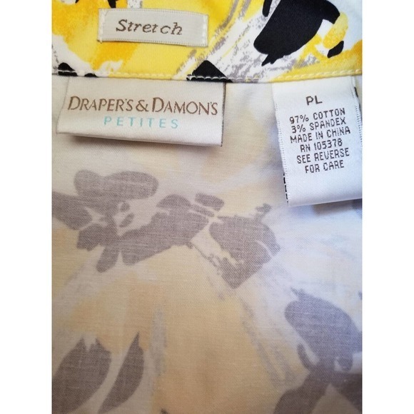 Draper's‎ & Damon's Petites Women's Multicolor Shirt Size 12 (L), Length 22 in - Picture 4 of 6